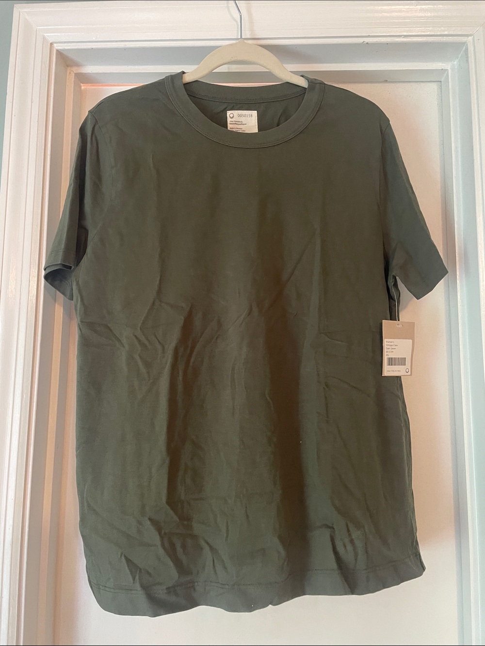 Women's Short Sleeve Crew Tee in Olive Green